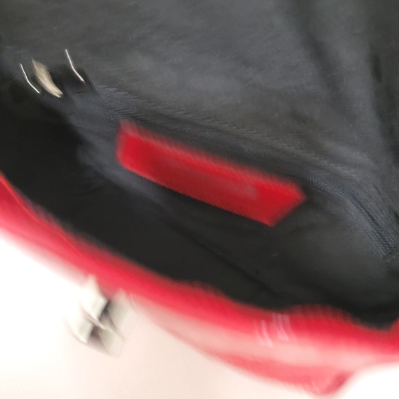 NEW L'Intervalle Shiny Red Convertible Purse  (AF2) - Picture 3 of 3